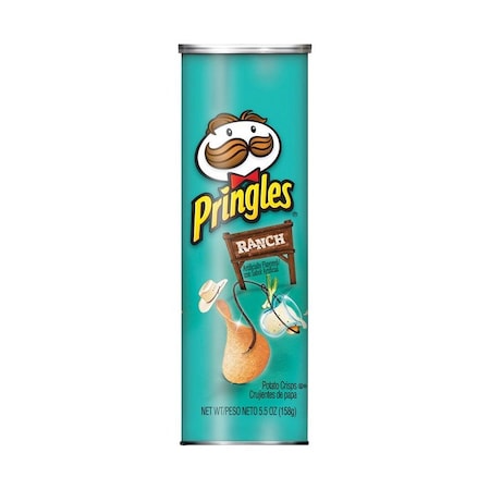 Pringles Pringles Ranch Chips 5.5 oz Can, PK14 649616